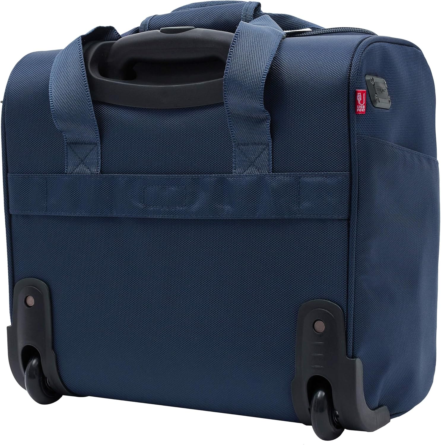 TPRC Smart Under Seat Carry-On Luggage with USB Charging Port, Navy Blue, Underseater 15-Inch - Image 7